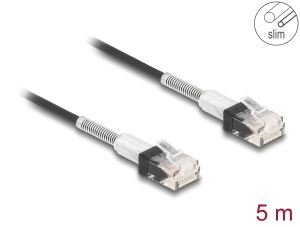 DELOCK RJ45 Netzwerkkabel doppelter Knickschutz 5m