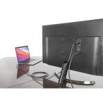 Manhattan 153607 Videokabel-Adapter 2 m HDMI Typ A (Standard) USB Typ-C Schwarz, Silber