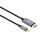 Manhattan 153607 Videokabel-Adapter 2 m HDMI Typ A (Standard) USB Typ-C Schwarz, Silber