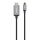 Manhattan 153607 Videokabel-Adapter 2 m HDMI Typ A (Standard) USB Typ-C Schwarz, Silber