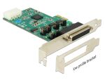 DELOCK PCI Expr Card 4x D-Sub9 ext +LowProfile