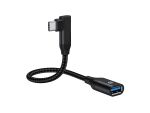 Conceptronic ABBY19B OTG-Adapter für USB 3.2 Gen 2 90° abgewinkeltes zu USB-A