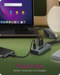 ICY BOX IB-HUB1457-C31, 7 Port Type-C USB 3.2 Gen 2 Hub, Aluminiumgehäuse