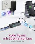 ICY BOX IB-HUB1457-C31, 7 Port Type-C USB 3.2 Gen 2 Hub, Aluminiumgehäuse