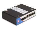 DELOCK Industrie Gigabit Ethernet Switch 4 Port RJ45 2 Port