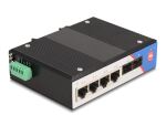 DELOCK Industrie Gigabit Ethernet Switch 4 Port RJ45 2 Port