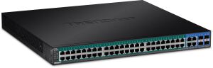 Trendnet TPE-5048WS Netzwerk-Switch Managed Gigabit Ethernet (10/100/1000) Power over Ethernet (PoE) 1U Schwarz