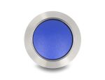 DELOCK Drucktaster zum Einbau 12 mm 2 x Schraubklemme blau