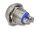 DELOCK Drucktaster zum Einbau 12 mm 2 x Schraubklemme blau