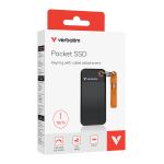 Verbatim Pocket SSD 1 TB USB Typ-C 3.2 Gen 2 (3.1 Gen 2)...