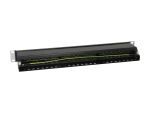 Equip 48-Port Cat.6 Geschirmtes Patch Panel, Schwarz