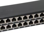 Equip 48-Port Cat.6 Geschirmtes Patch Panel, Schwarz