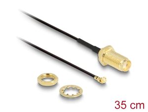 DELOCK HF Kabel I-PEX -> SMA St/Bu 0.35m