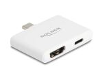 DELOCK USB-C Adapter > HDMI 4K 60Hz und USB Typ-C + PD 94W
