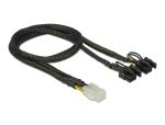 DELOCK Stromkabel 6Pin PCIe -> 2x 8Pin PCIe Bu/St 30cm