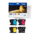 Brother LC1100VALBP Druckerpatrone 4 Stück(e) Original Schwarz, Cyan, Magenta, Gelb