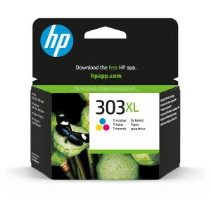HP 303XL Cyan/Magenta/Gelb Original Druckerpatrone mit hoher Reichweite