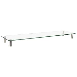 LogiLink BP0060 Flachbildschirm-Tischhalterung Tisch/Bank Edelstahl, Transparent