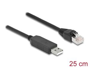 DELOCK Serielles Anschlusskabel mit FTDI Chipsatz, 25cm schw