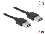 USB Kabel Delock A -> A St/St 5.00m sw Easy USB