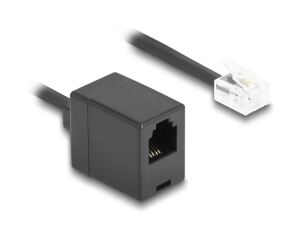 DeLOCK 90230 Telefonkabel 1 m Schwarz