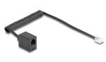 DeLOCK 90230 Telefonkabel 1 m Schwarz