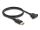 DeLOCK DisplayPort 1.4 Kabel 8K 30 Hz Stecker zu Buchse 1 m zum Einbau schwarz