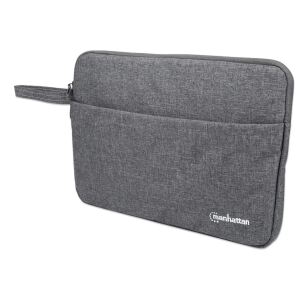 Manhattan Seattle Notebook Sleeve 14,5", Schutzhülle für Notebooks bis zu 14,5", Top Load, Premiumpolsterung, wasserfest, ein Innenfach, ein Frontfach, anthrazit