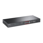 TP-Link TL-SL1218MP Netzwerk-Switch Unmanaged Fast Ethernet (10/100) Power over Ethernet (PoE) Schwarz