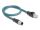 DELOCK M12 Adapterkabel A-kodiert 8 Pin ST zu RJ45,ST 50 cm