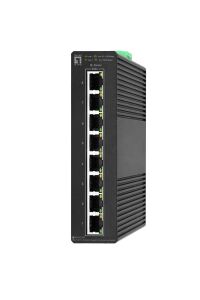 LevelOne Hilbert 8-Port Industrial Gigabit PoE Smart Lite Switch, 8 PoE-Ausgänge, 802.3at/af PoE