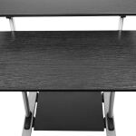 LogiLink BP0070 Computertisch Schwarz, Grau