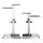 LogiLink BP0070 Computertisch Schwarz, Grau