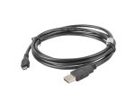 Lanberg CA-USBM-10CC-0018-BK USB Kabel USB 2.0 1,8 m Micro-USB B USB A 0,48 Gbit/s Schwarz