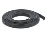 DELOCK Geflechtschlauch dehnbar 5m x 12mm schwarz