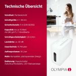 Olympia Aktenvernichter CC 1010 S weiss