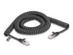 DeLOCK RJ45 Spiralkabel Stecker zu Stecker Cat.5e 3 m...