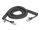 DeLOCK RJ45 Spiralkabel Stecker zu Stecker Cat.5e 3 m schwarz