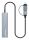 Manhattan 181075 Schnittstellen-Hub USB 3.2 Gen 1 (3.1 Gen 1) Type-A + Type-C 5000 Mbit/s Grau