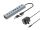 Conceptronic HUBBIES20GP 7-Port USB 3.2 Gen 1 Hub mit Netzteil, 5Gbps, USB-C x 3, USB-A x 4