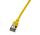 LogiLink Slim U/FTP Netzwerkkabel Gelb 0,5 m Cat6a U/FTP (STP)