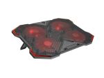 GENESIS Oxid 260 Llaptop-Kühlpad 43,9 cm (17.3") 1010 RPM Schwarz, Rot