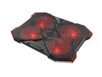 GENESIS Oxid 260 Llaptop-Kühlpad 43,9 cm (17.3") 1010 RPM Schwarz, Rot
