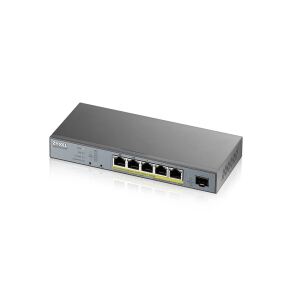 Zyxel GS1350-6HP-EU0101F Netzwerk-Switch Managed L2 Gigabit Ethernet (10/100/1000) Power over Ethernet (PoE) Grau