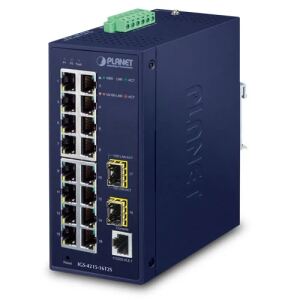 PLANET IGS-4215-16T2S Netzwerk-Switch Managed L2/L4 Gigabit Ethernet (10/100/1000) Blau