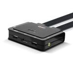 Lindy 42346 Tastatur/Video/Maus (KVM)-Switch Schwarz