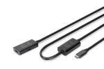 Digitus Aktives USB 3.2 Gen1 5G Verlängerungskabel, USB-C - USB-C, 10m