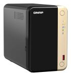 QNAP TS-264 NAS Tower Intel® Celeron® N5095 8 GB 0 TB QNAP QTS Schwarz, Gold