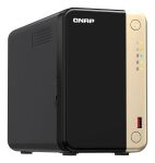 QNAP TS-264 NAS Tower Intel® Celeron® N5095 8 GB 0 TB QNAP QTS Schwarz, Gold