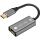 Techly IADAP-USBC-HDMI8 USB-Grafikadapter 7680 x 4320 Pixel Schwarz, Silber